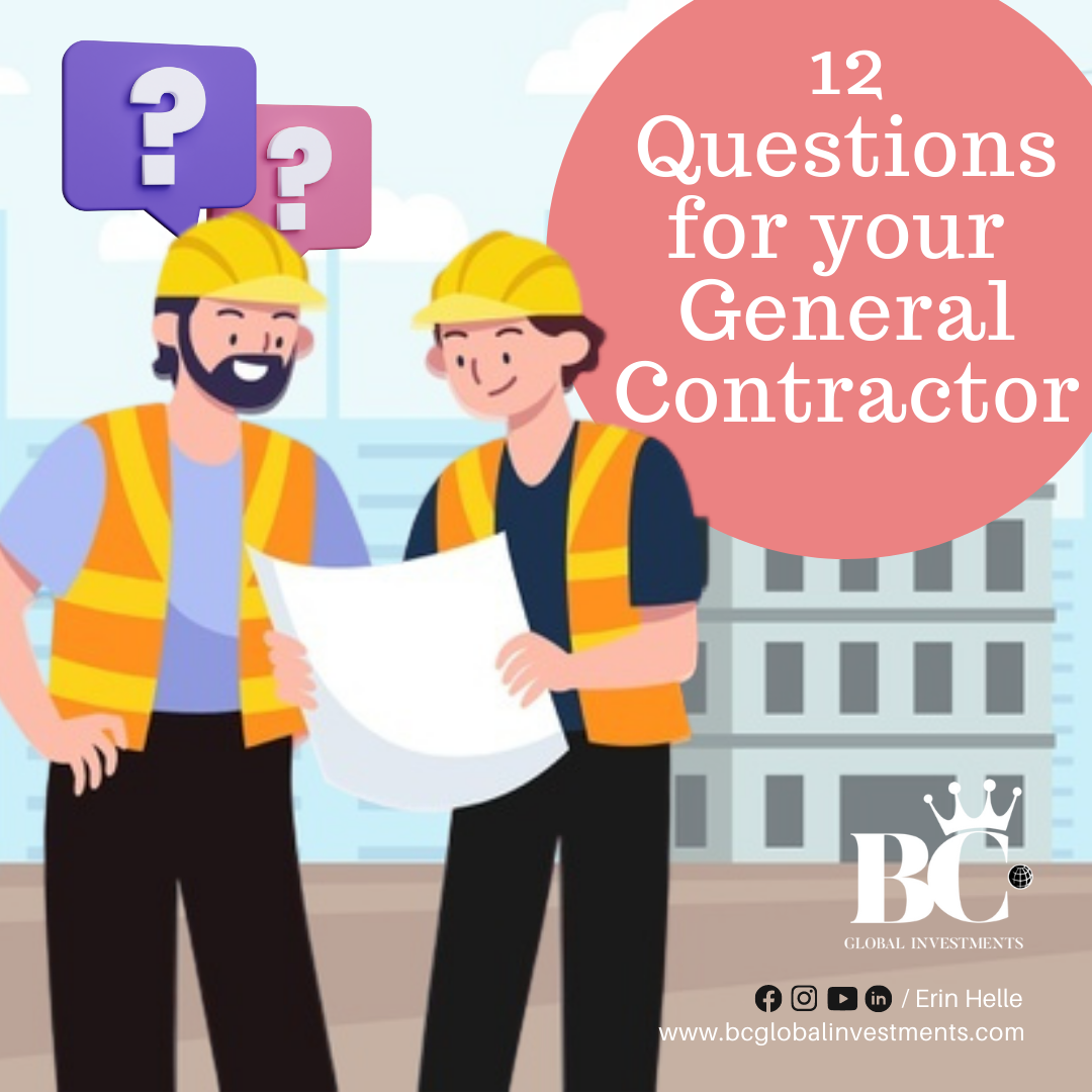 questions for your general contractor